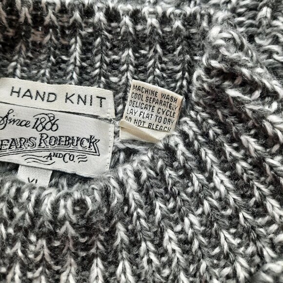 Vtg 70s thick knit mock neck sweater - Sears Roebuck brand - Picture 10 of 11